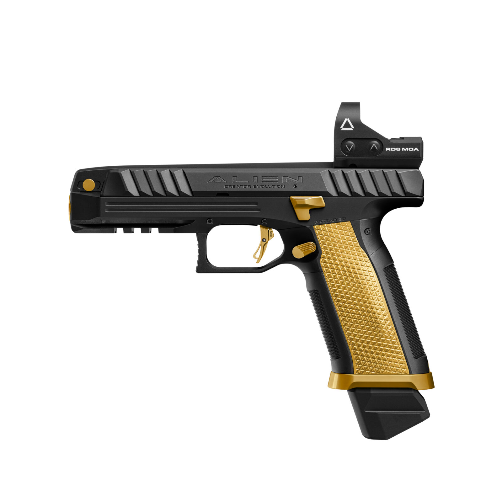 Stacked from 3 images. Method=C (S=1) Alien Creator Täiskomplekt / Must/Kuld