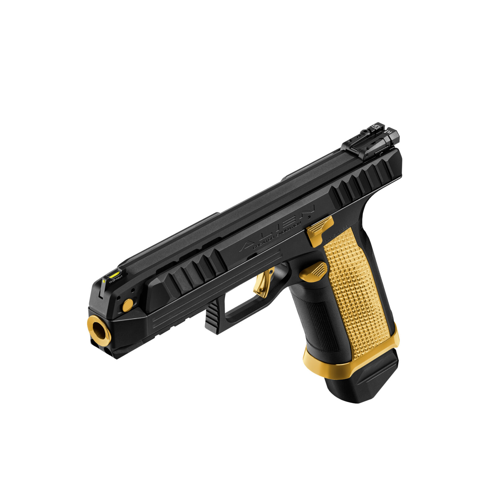 Stacked from 15 images. Method=C (S=3) Alien Creator Täiskomplekt / Must/Kuld