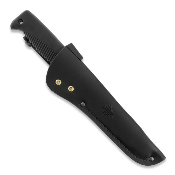 M95_03black_leather M95 RANGER PUUKKO PTFE Teflon / Black, leather sheath
